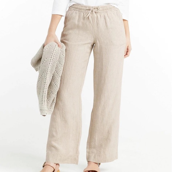 L.L. Bean Pants - 🔔 Women's Premium Washable Linen Pull-On Pants